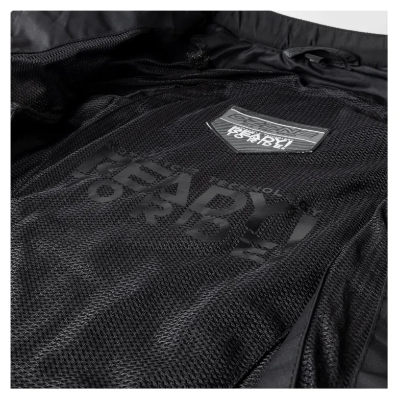 Kurtka tekstylna OZONE DART SILVER/BLACK srebrny czarny