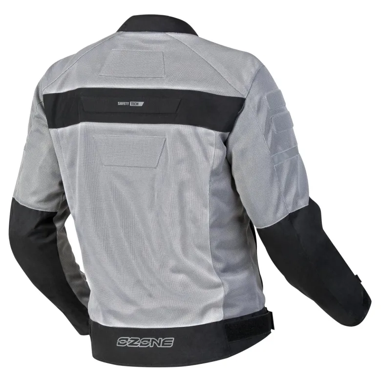 Kurtka tekstylna OZONE DART SILVER/BLACK srebrny czarny
