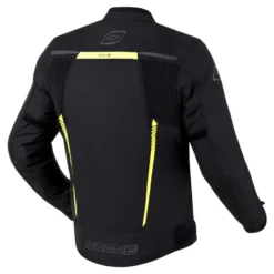 Kurtka tekstylna OZONE DELTA IV BLACK/FLO YELLOW czarny żółty fluo