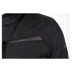 Kurtka tekstylna OZONE DELTA IV BLACK/FLO YELLOW czarny żółty fluo