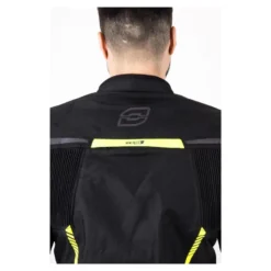 Kurtka tekstylna OZONE DELTA IV BLACK/FLO YELLOW czarny żółty fluo