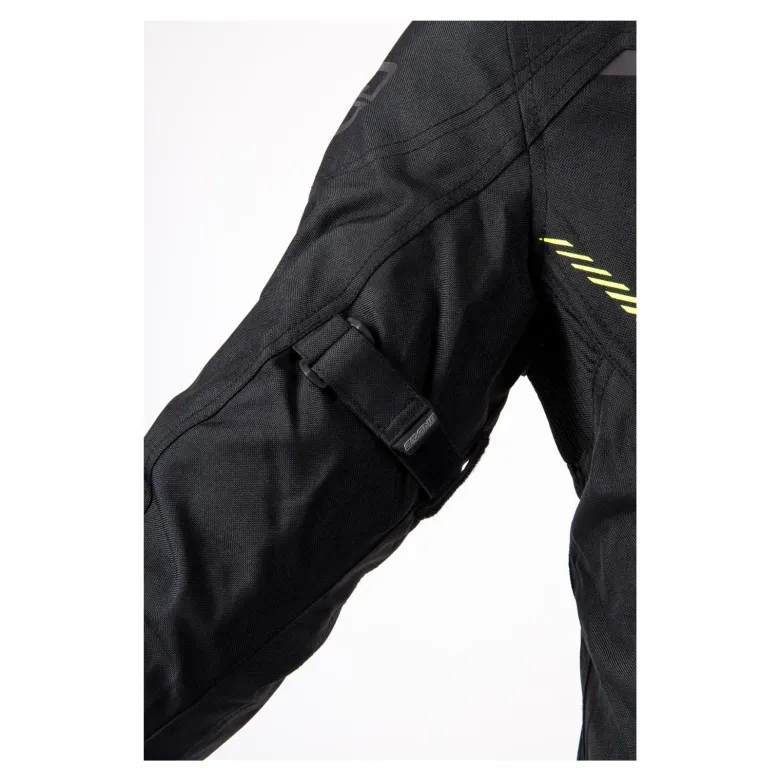 Kurtka tekstylna OZONE DELTA IV BLACK/FLO YELLOW czarny żółty fluo