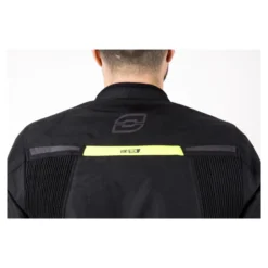 Kurtka tekstylna OZONE DELTA IV BLACK/FLO YELLOW czarny żółty fluo