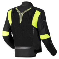 Kurtka tekstylna OZONE FLOW BLACK/FLUO YELLOW czarny żółty fluo