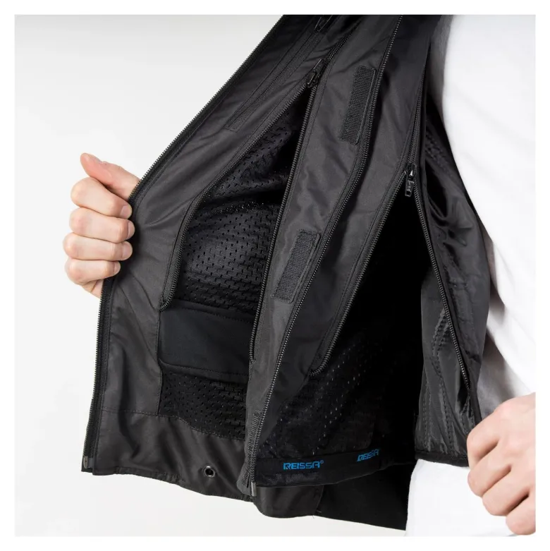 Kurtka tekstylna OZONE FLOW BLACK czarny