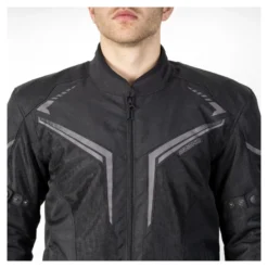 Kurtka tekstylna OZONE FLOW BLACK czarny
