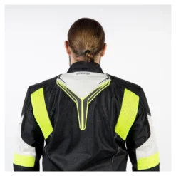 Kurtka tekstylna OZONE FLOW BLACK/GREY/FLUO YELLOW czarny szary żółty fluo