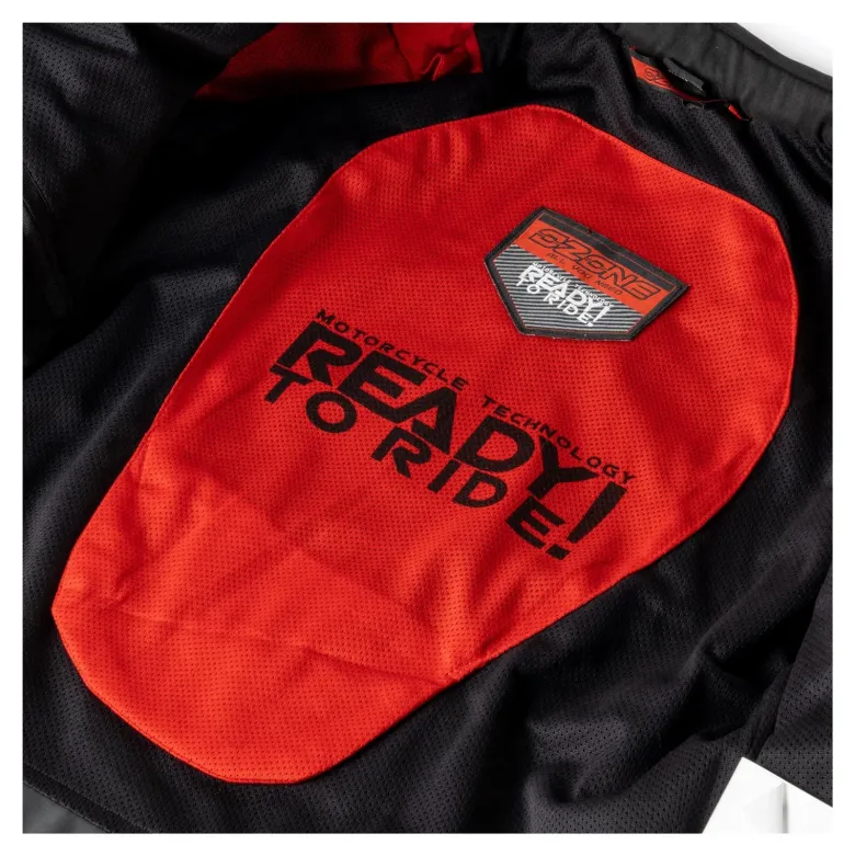 Kurtka tekstylna OZONE JET II ICE/BLACK/FLUO YELLOW szary żółty fluo czarny