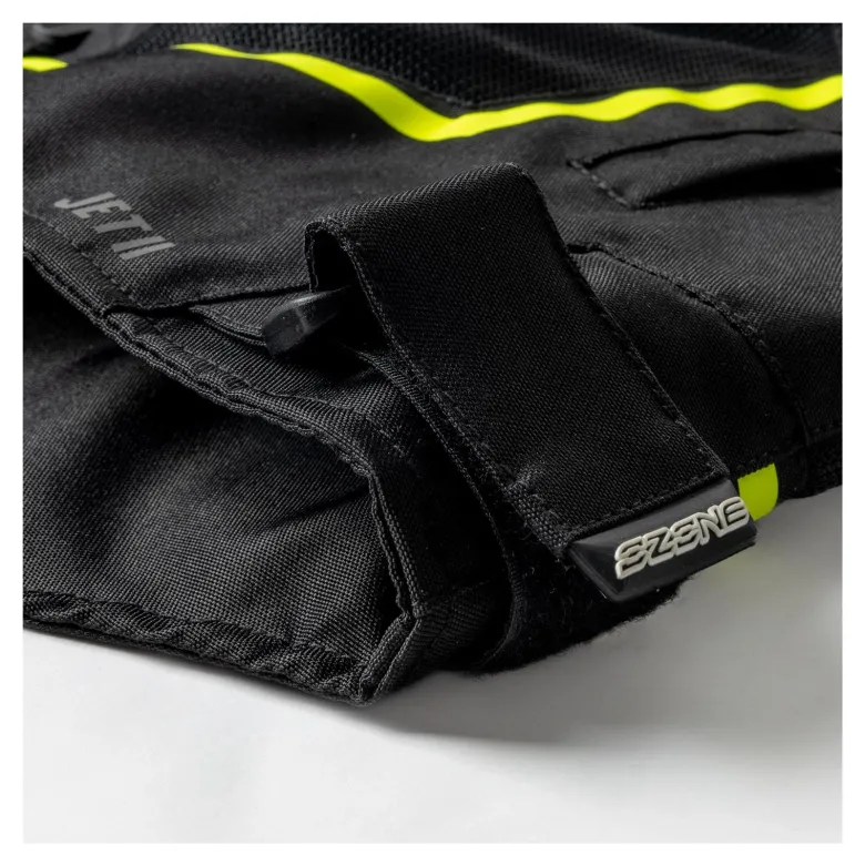 Kurtka tekstylna OZONE JET II BLACK/FLUO YELLOW czarny żółty fluo