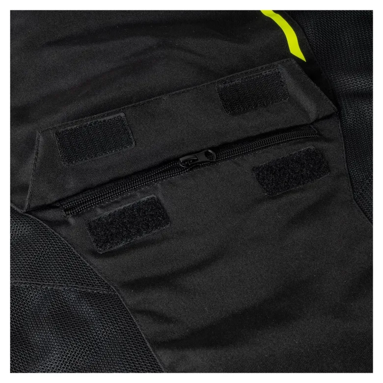 Kurtka tekstylna OZONE JET II BLACK/FLUO YELLOW czarny żółty fluo