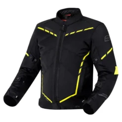 Kurtka tekstylna OZONE JET II BLACK/FLUO YELLOW czarny żółty fluo
