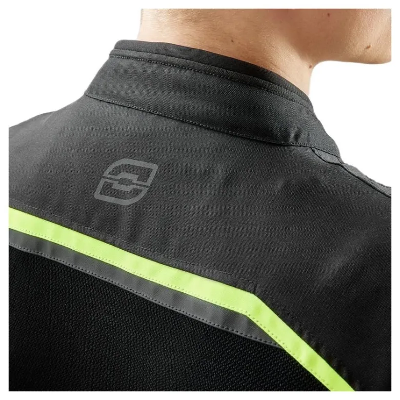 Kurtka tekstylna OZONE NEO AIR BLACK/FLO YELLOW czarny żółty fluo