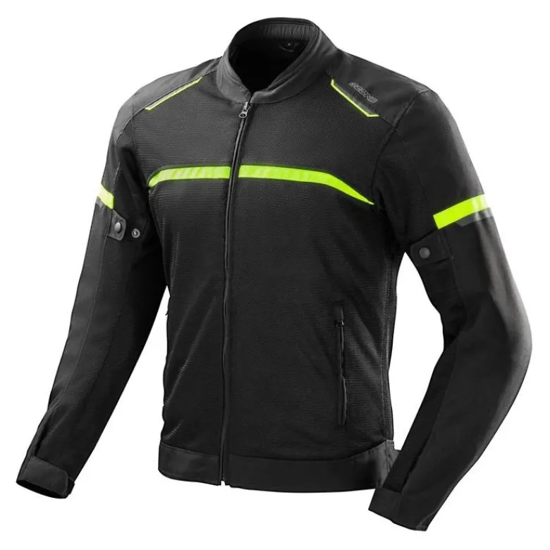 Kurtka tekstylna OZONE NEO AIR BLACK/FLO YELLOW czarny żółty fluo