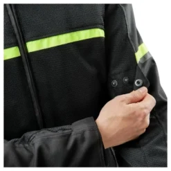 Kurtka tekstylna OZONE NEO AIR BLACK/FLO YELLOW czarny żółty fluo