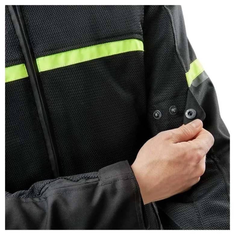 Kurtka tekstylna OZONE NEO AIR BLACK/FLO YELLOW czarny żółty fluo