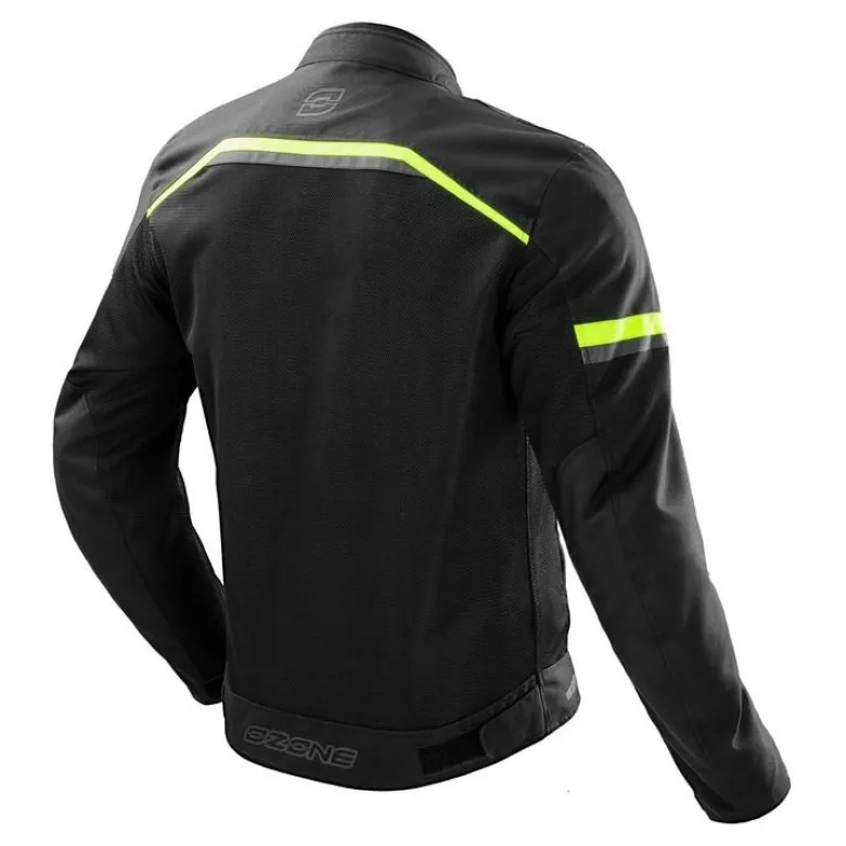 Kurtka tekstylna OZONE NEO AIR BLACK/FLO YELLOW czarny żółty fluo