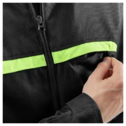 Kurtka tekstylna OZONE NEO BLACK/FLO YELLOW czarny żółty fluo