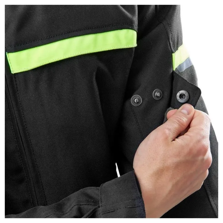 Kurtka tekstylna OZONE NEO BLACK/FLO YELLOW czarny żółty fluo