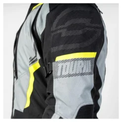 Kurtka tekstylna OZONE TOUR III BLACK/GREY/FLUO YELLOW czarny szary żółty fluo