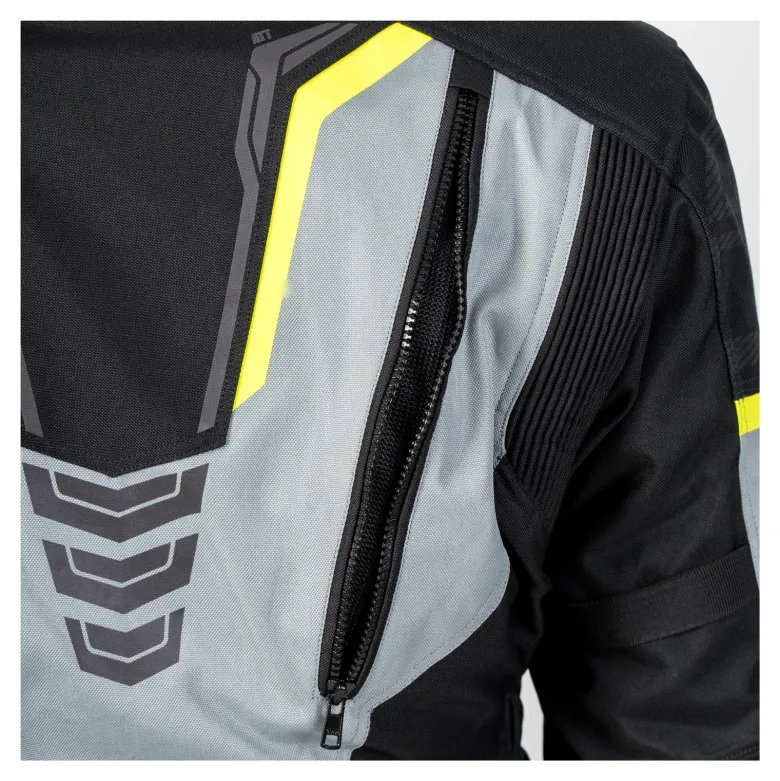 Kurtka tekstylna OZONE TOUR III BLACK/GREY/FLUO YELLOW czarny szary żółty fluo