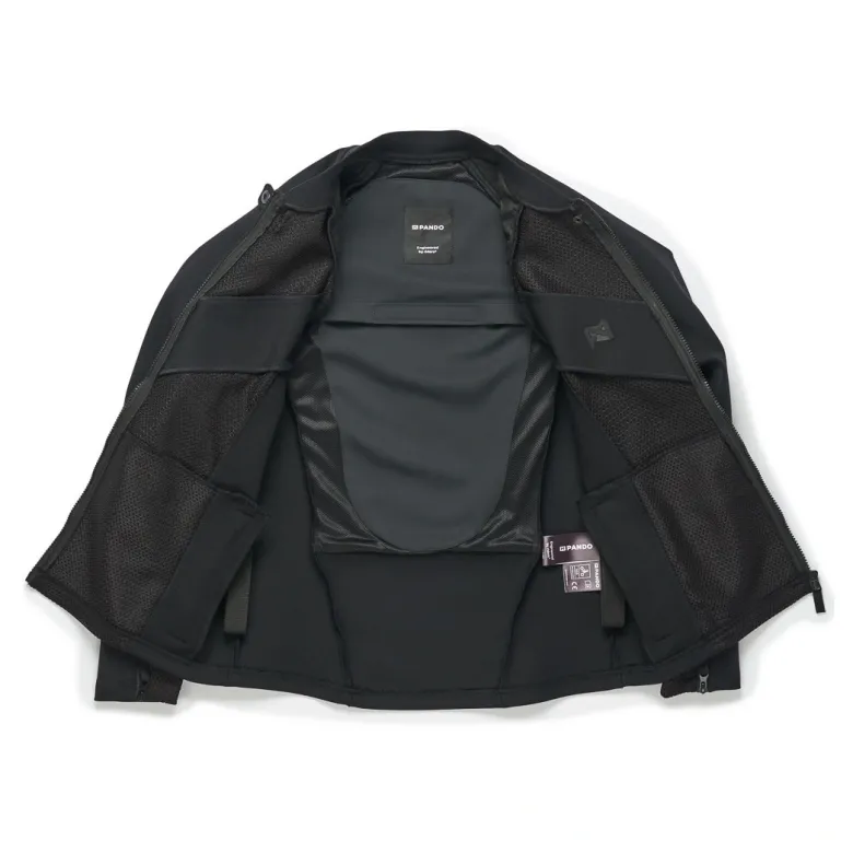 Kurtka tekstylna PANDO MOTO STEALTH BLACK czarny