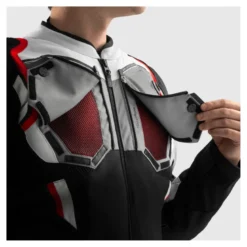 Kurtka tekstylna REBELHORN BORG II BLACK/GREY/RED czarny szary czerwony