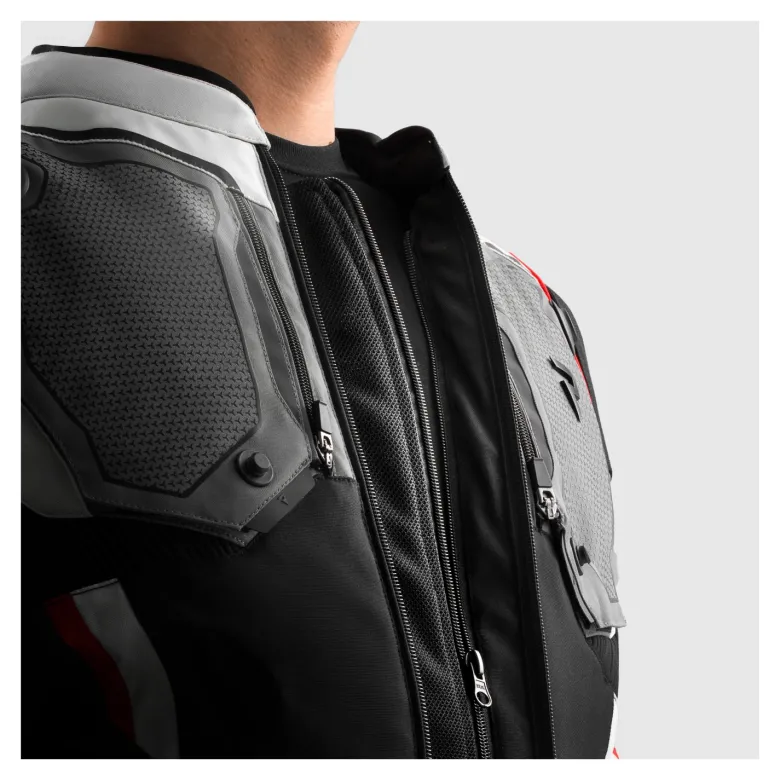 Kurtka tekstylna REBELHORN BORG II BLACK/GREY/RED czarny szary czerwony