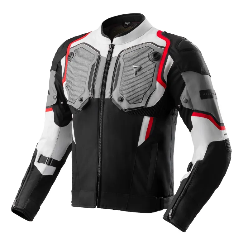 Kurtka tekstylna REBELHORN BORG II BLACK/GREY/RED czarny szary czerwony