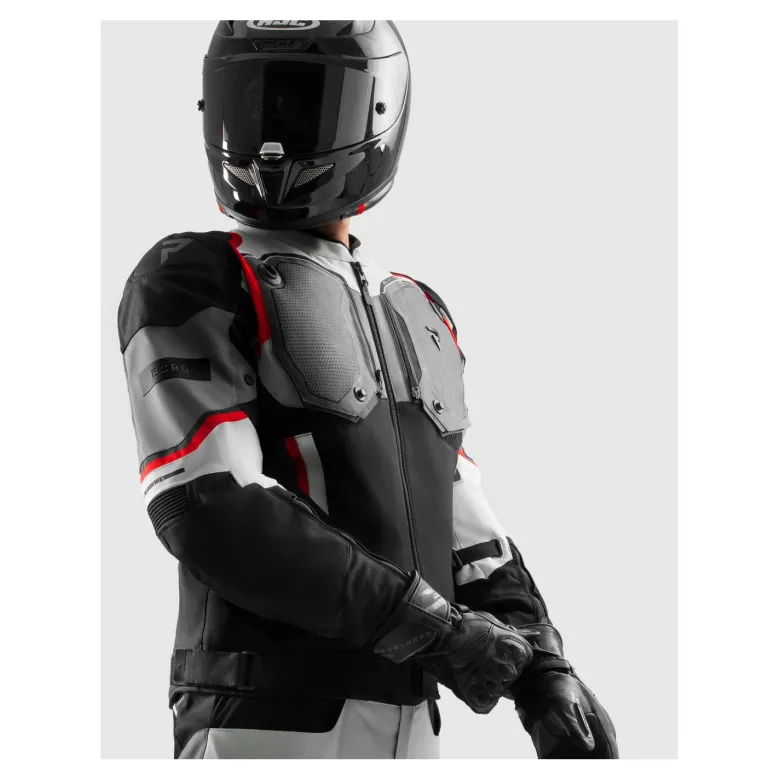 Kurtka tekstylna REBELHORN BORG II BLACK/GREY/RED czarny szary czerwony