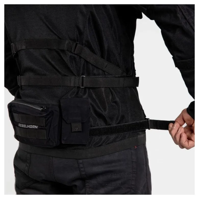 Kurtka tekstylna REBELHORN BRUTALE BLACK czarny