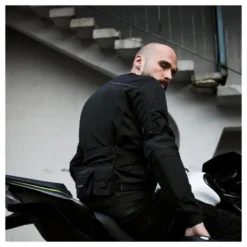 Kurtka tekstylna REBELHORN BRUTALE BLACK czarny