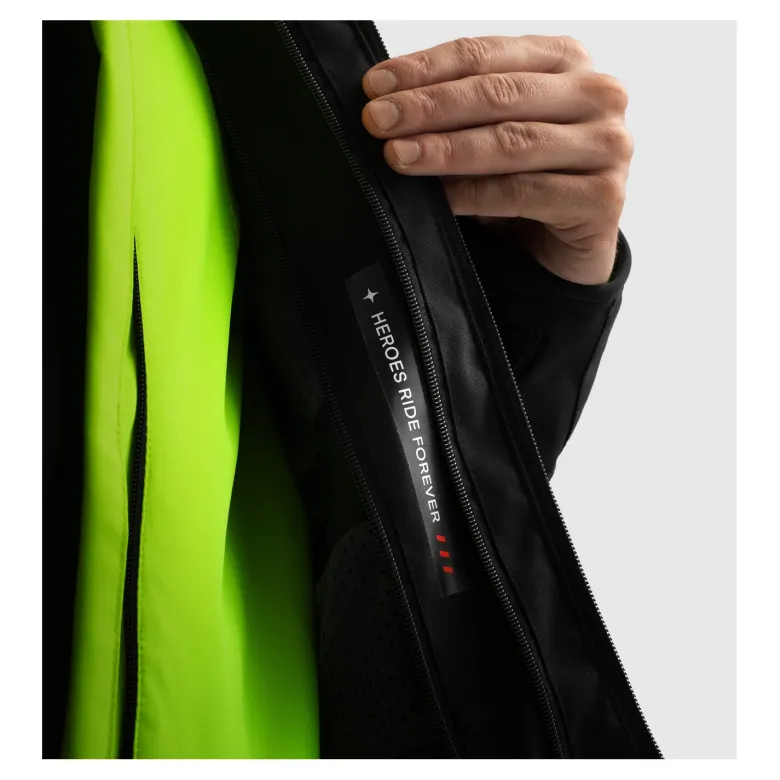 Kurtka tekstylna REBELHORN BORG II BLACK/GREY/FLUO YELLOW czarny szary żółty fluo