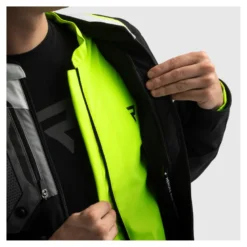 Kurtka tekstylna REBELHORN BORG II BLACK/GREY/FLUO YELLOW czarny szary żółty fluo