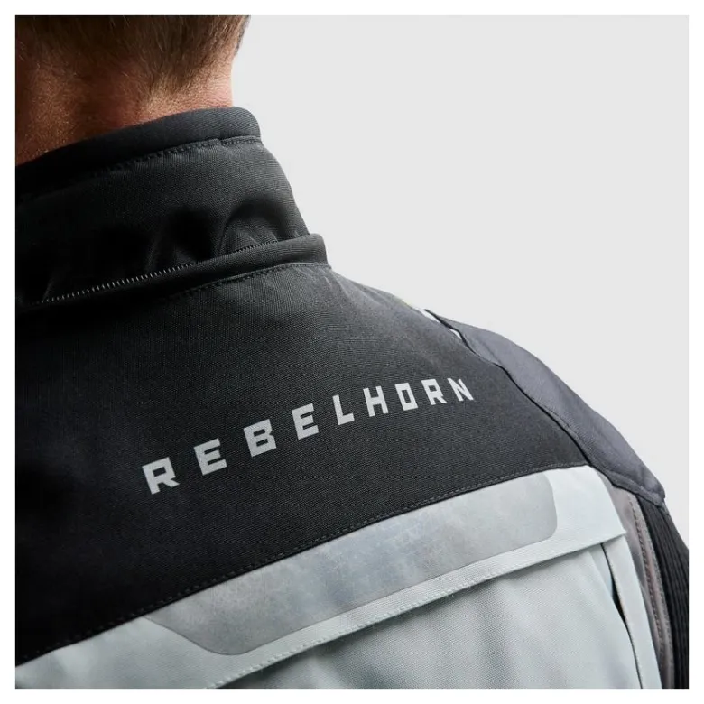 Kurtka tekstylna REBELHORN CUBBY V BLACK/GREY/FLUO YELLOW czarny szary żółty fluo