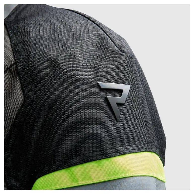 Kurtka tekstylna REBELHORN CUBBY V BLACK/GREY/FLUO YELLOW czarny szary żółty fluo