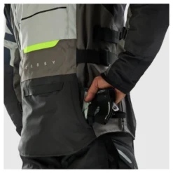 Kurtka tekstylna REBELHORN CUBBY V BLACK/GREY/FLUO YELLOW czarny szary żółty fluo