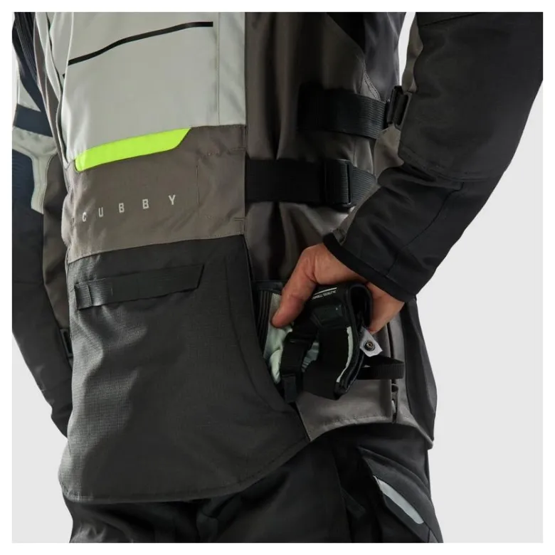 Kurtka tekstylna REBELHORN CUBBY V BLACK/GREY/FLUO YELLOW czarny szary żółty fluo