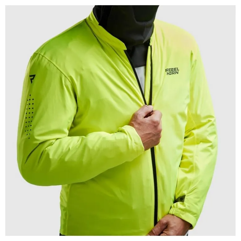 Kurtka tekstylna REBELHORN CUBBY V BLACK/GREY/FLUO YELLOW czarny szary żółty fluo