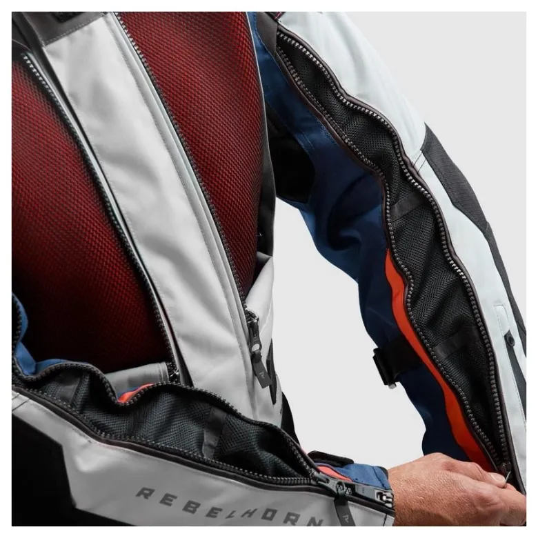 Kurtka tekstylna REBELHORN CUBBY V BLUE/GREY/RED niebieski szary czerwony czarny