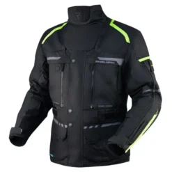 Kurtka tekstylna REBELHORN CUBBY IV BLACK/FLO YELLOW czarny żółty fluo