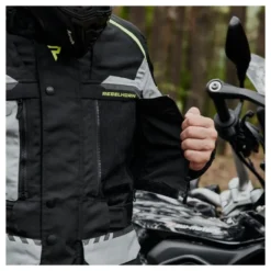 Kurtka tekstylna REBELHORN CUBBY IV BLACK/FLO YELLOW czarny żółty fluo