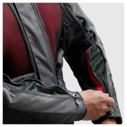 Kurtka tekstylna REBELHORN CUBBY V BLACK/ANTHRACITE/RED czarny grafitowy czerwony