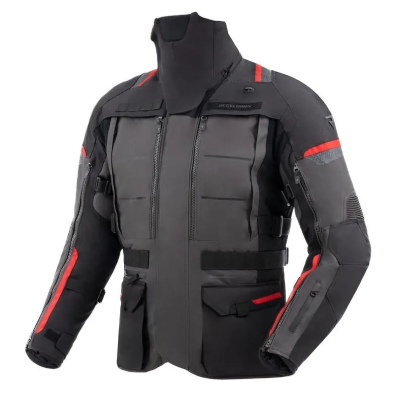 Kurtka tekstylna REBELHORN CUBBY V BLACK/ANTHRACITE/RED czarny grafitowy czerwony