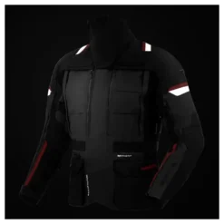 Kurtka tekstylna REBELHORN CUBBY V BLACK/ANTHRACITE/RED czarny grafitowy czerwony