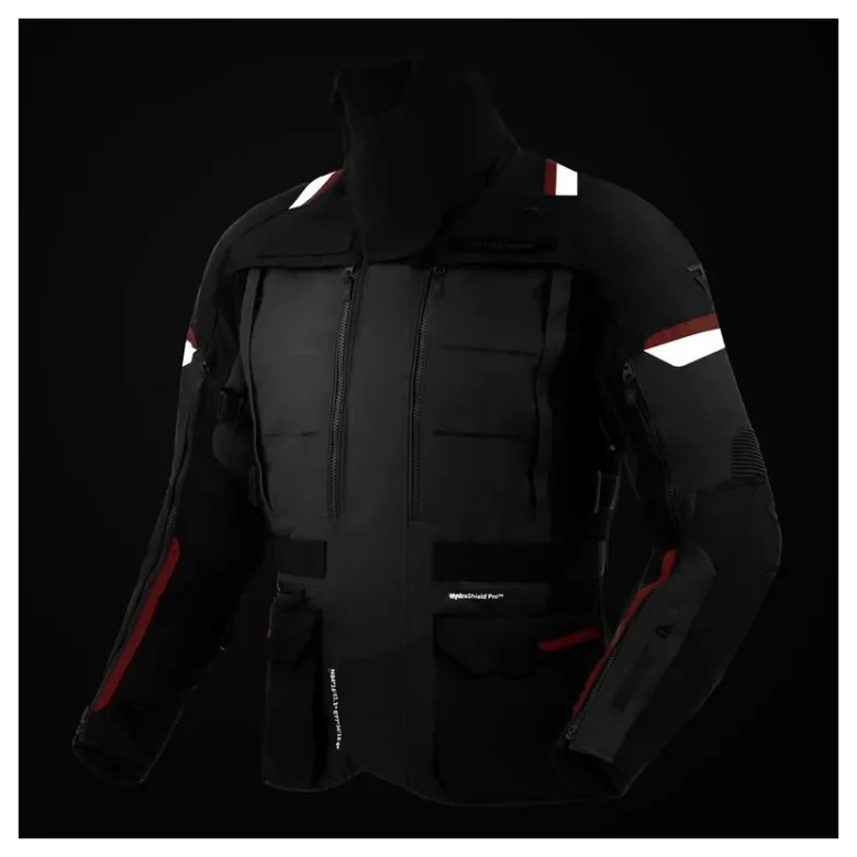 Kurtka tekstylna REBELHORN CUBBY V BLACK/ANTHRACITE/RED czarny grafitowy czerwony