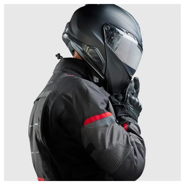 Kurtka tekstylna REBELHORN CUBBY V BLACK/ANTHRACITE/RED czarny grafitowy czerwony