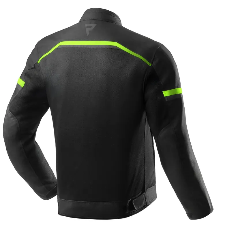 Kurtka tekstylna REBELHORN ECHO BLACK/FLUO YELLOW czarny żółty fluo