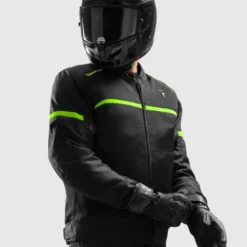 Kurtka tekstylna REBELHORN ECHO BLACK/FLUO YELLOW czarny żółty fluo