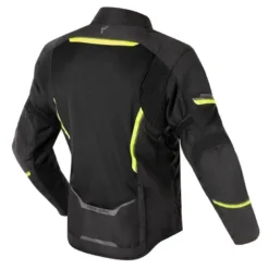 Kurtka tekstylna REBELHORN FLUX BLACK/FLO YELLOW czarny żółty fluo