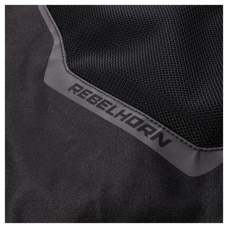 Kurtka tekstylna REBELHORN FLUX BLACK/FLO YELLOW czarny żółty fluo